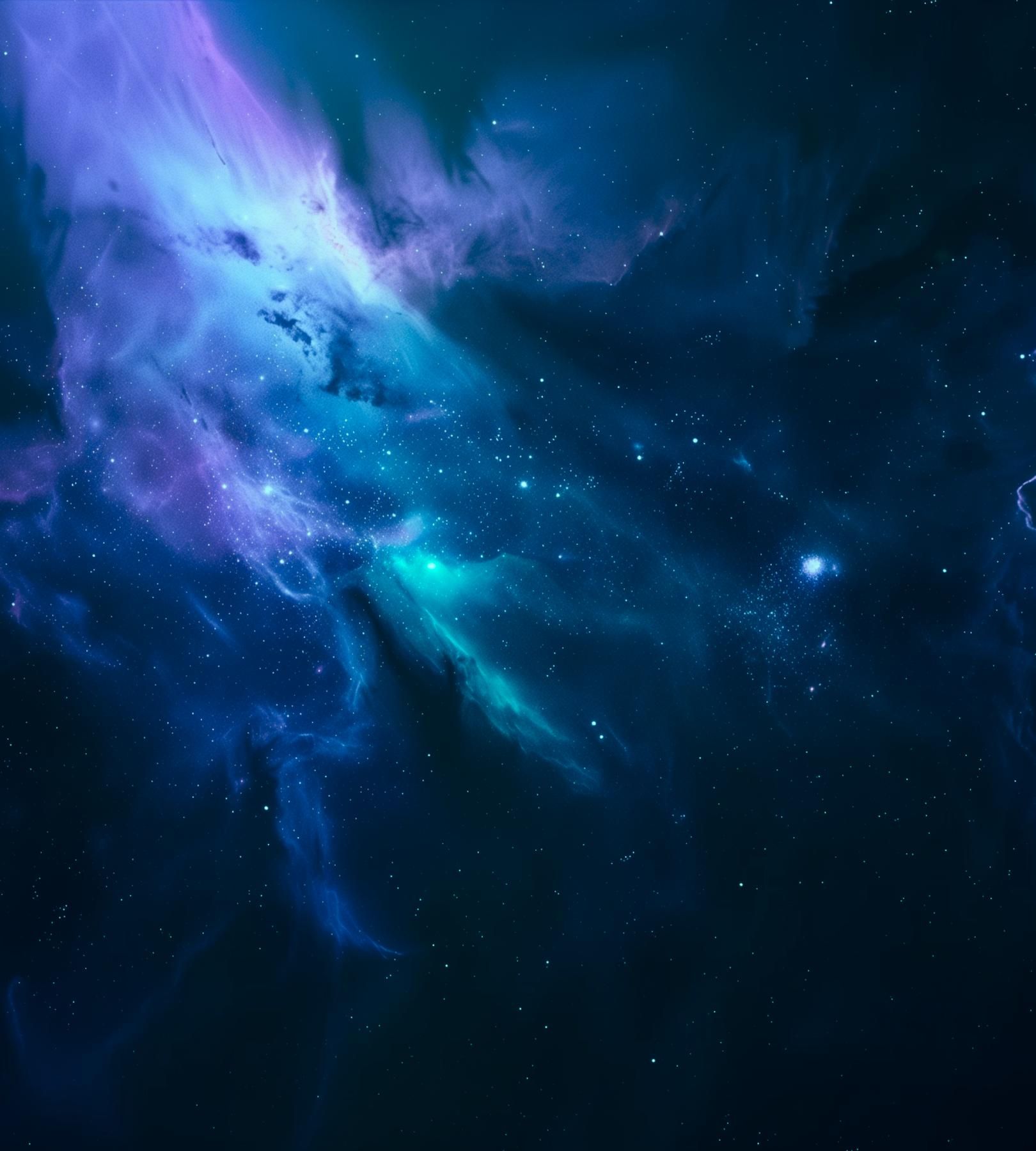 Fundo espacial grande com planetas e estrelas